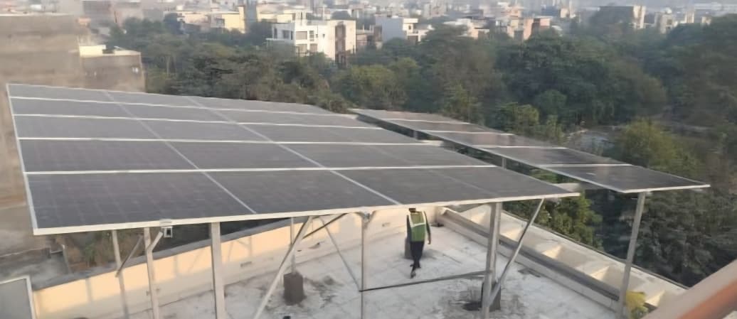 20kW Rooftop Solar Project Noida